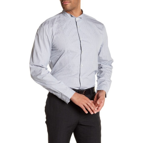 John Varvatos Other - NWT John Varvatos Collection Blue Wingtip Shirt M